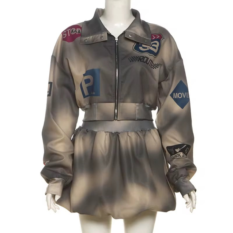 Fast Lane Cutie Bubble Skirt Set