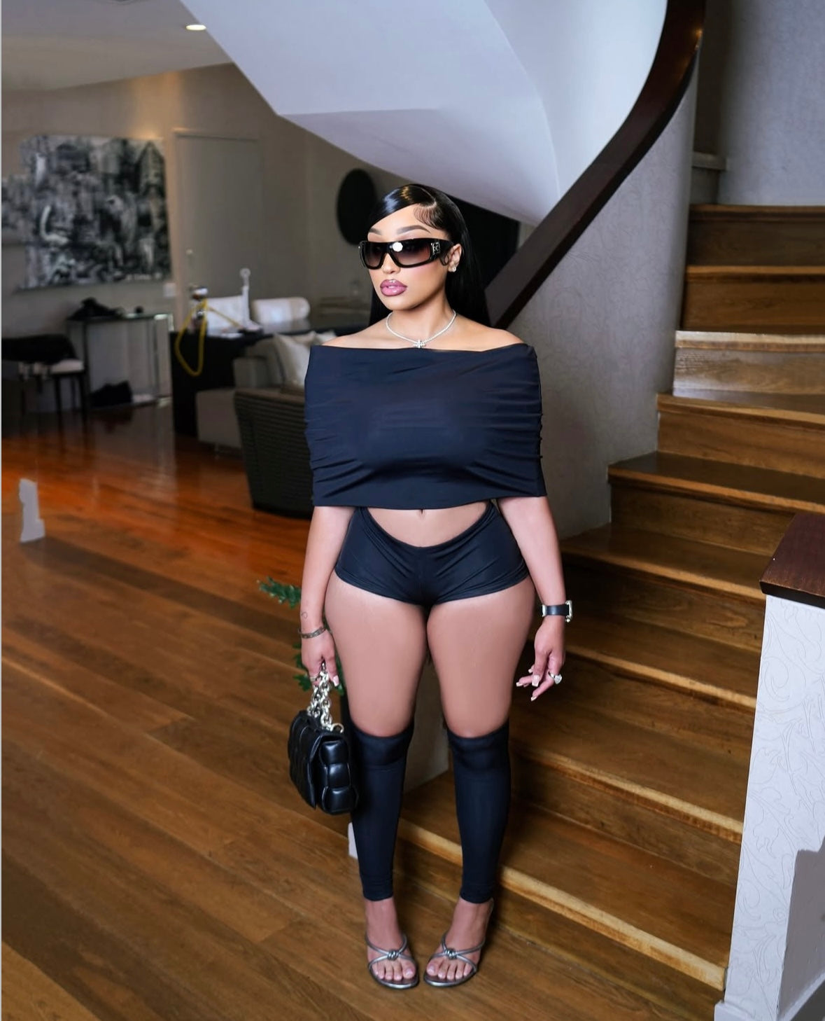 Low Key But Major 3PC Biker Shorts Set