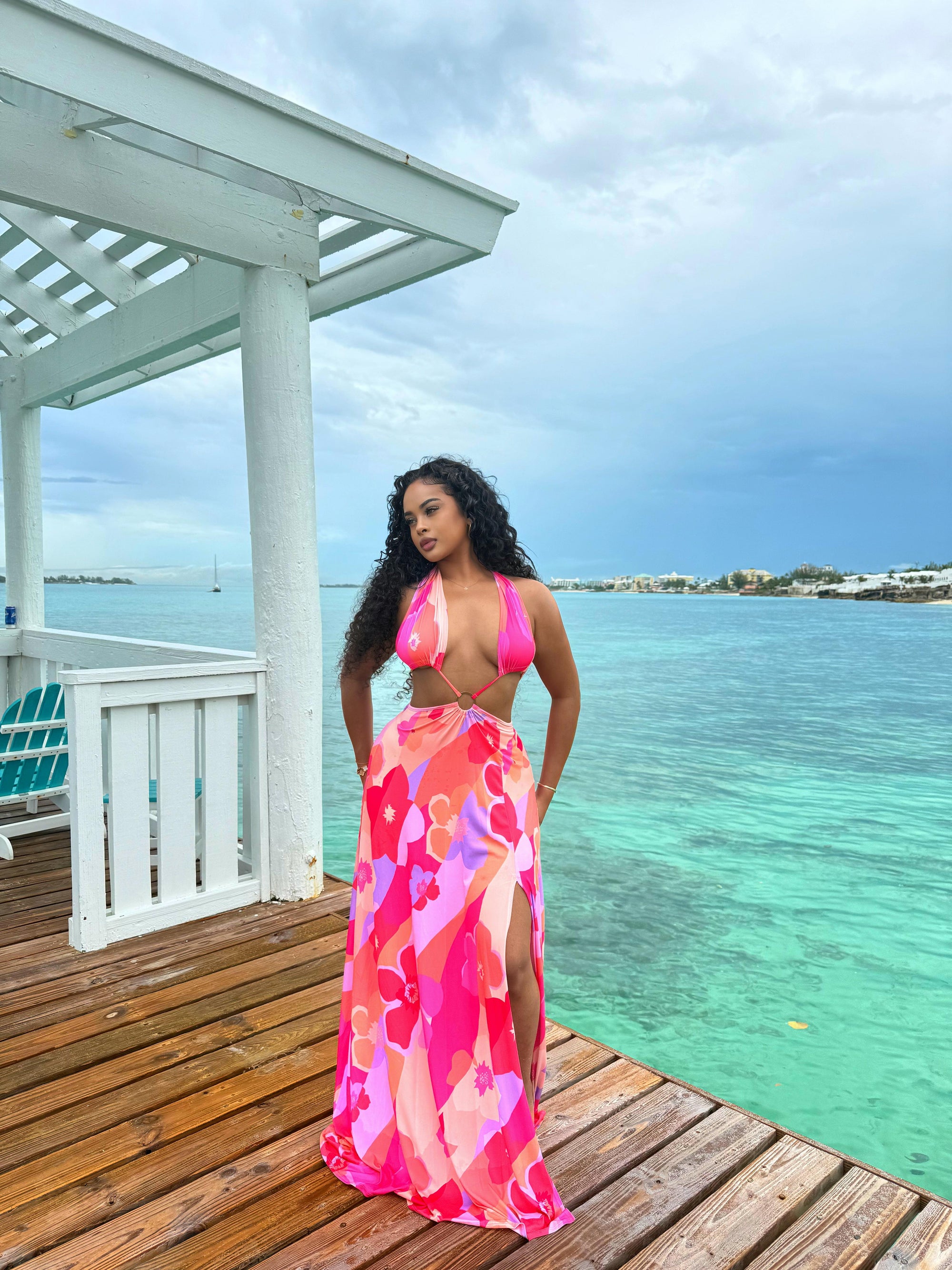 Petals & Prosecco Maxi Dress