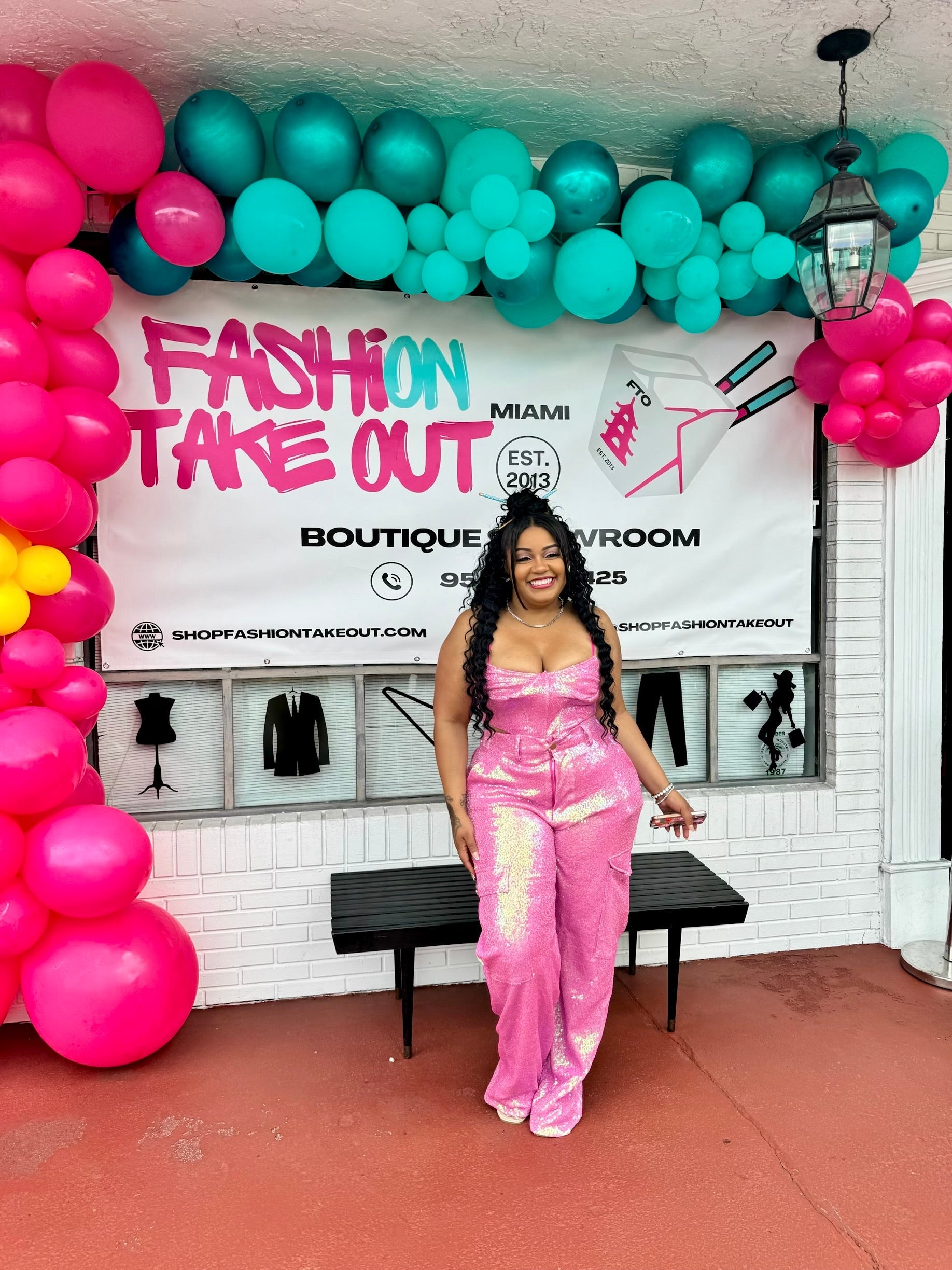 Pink Fridayy Sequin Set