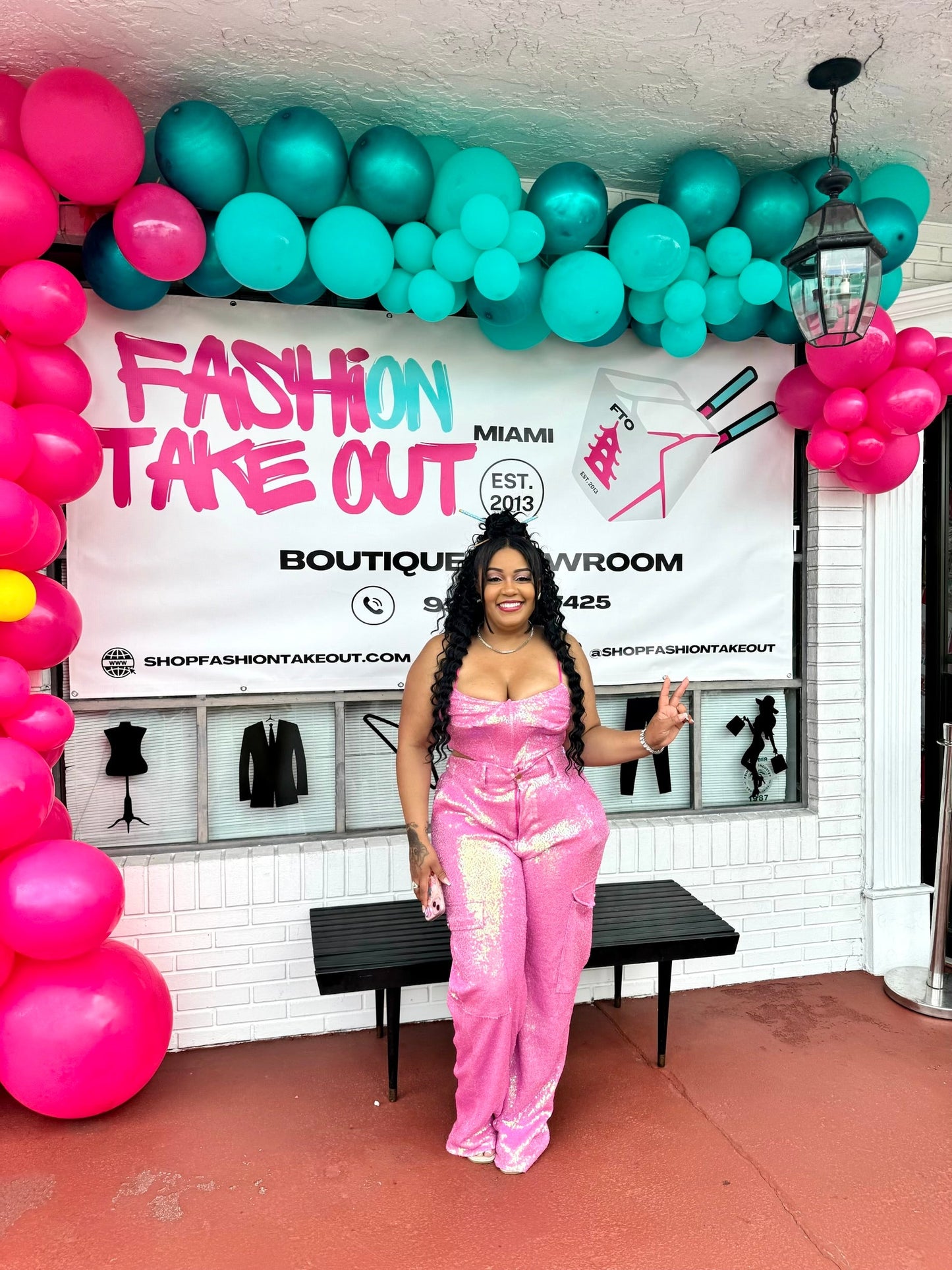 Pink Fridayy Sequin Set