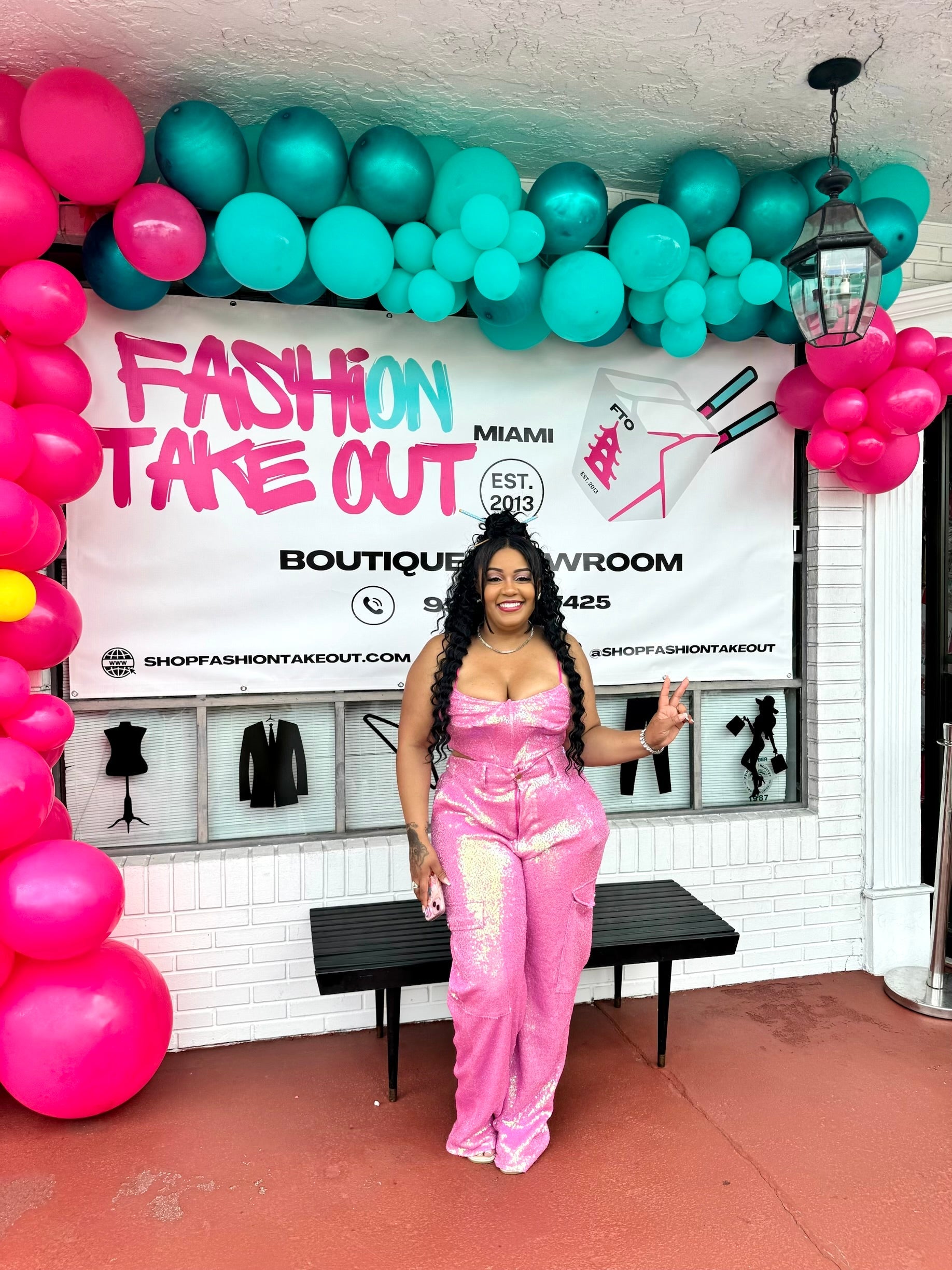 Pink Fridayy Sequin Set