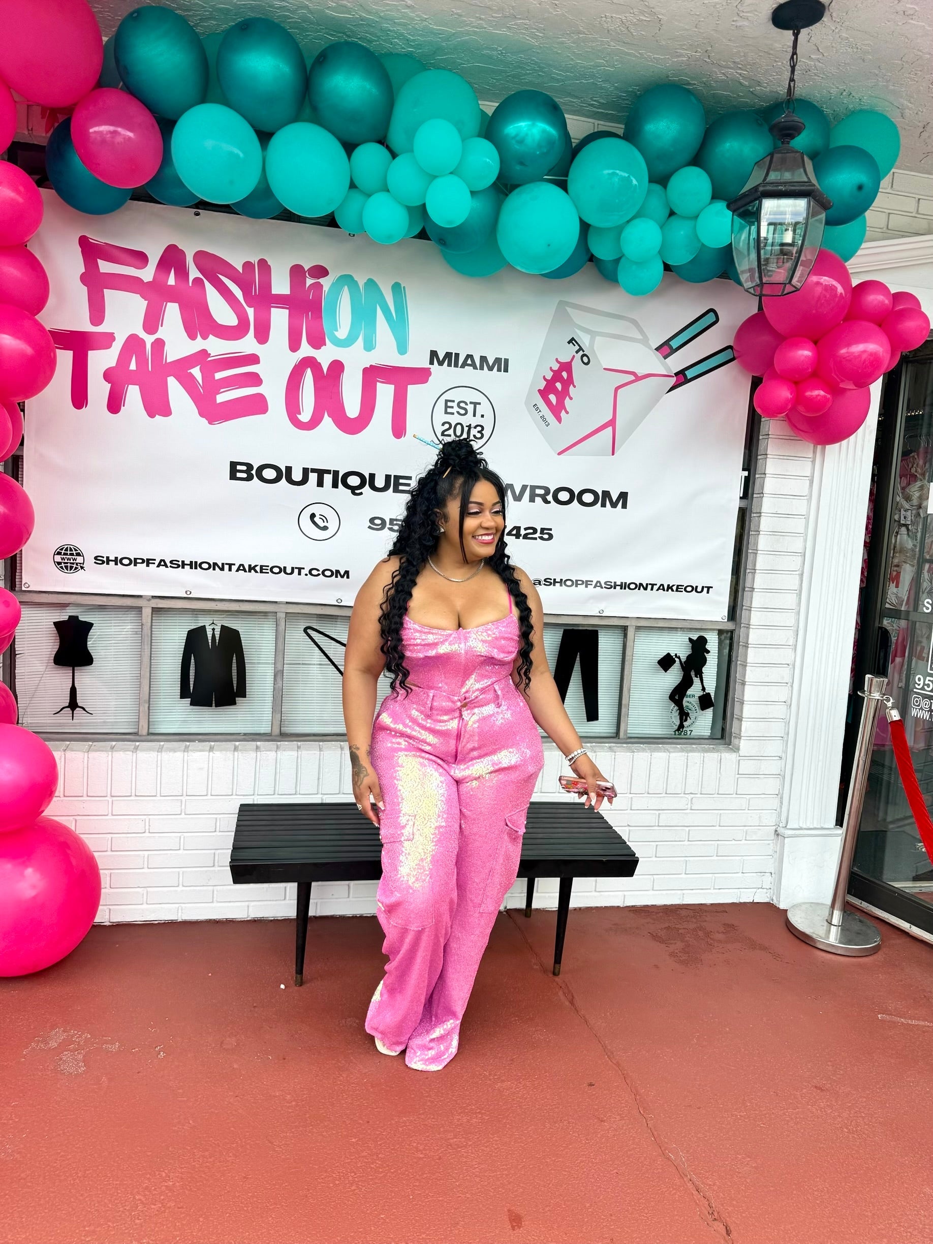 Pink Fridayy Sequin Set