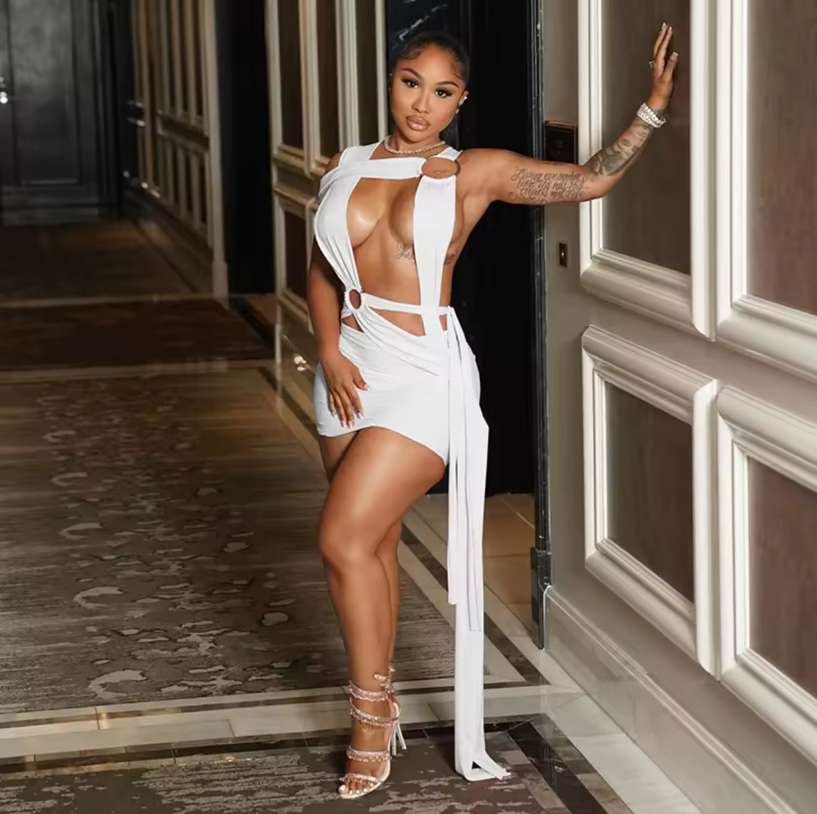 Hot Topic Mini Dress – Pink Cut Out Night Out Mini Dress