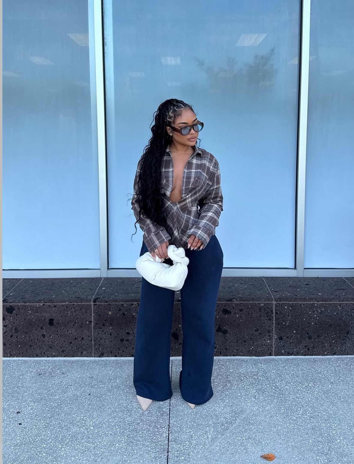 Espresso Me Asymmetrical Stripe Shirt