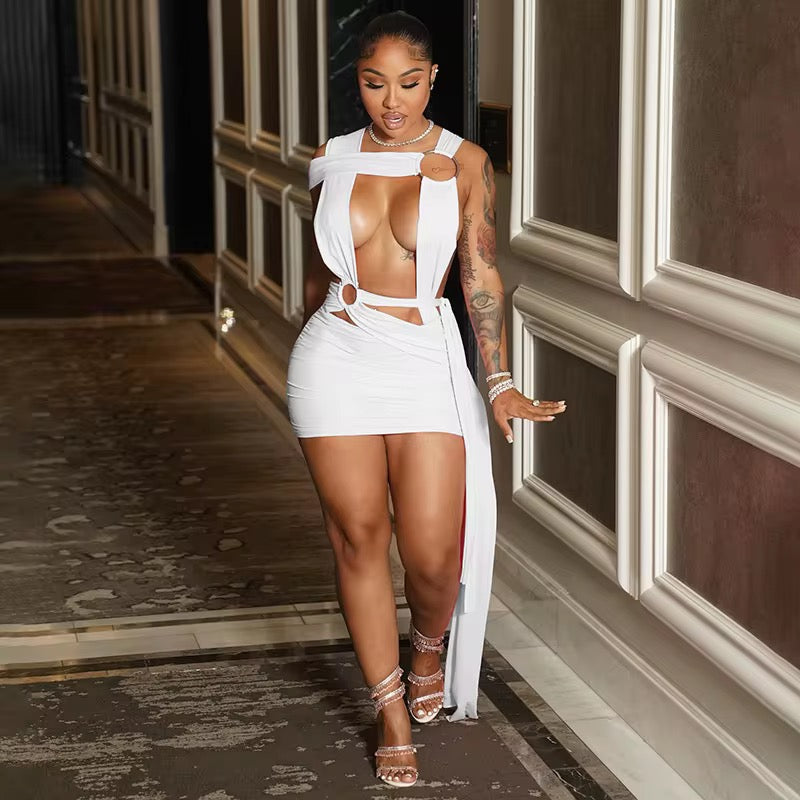 Hot Topic Mini Dress – Pink Cut Out Night Out Mini Dress