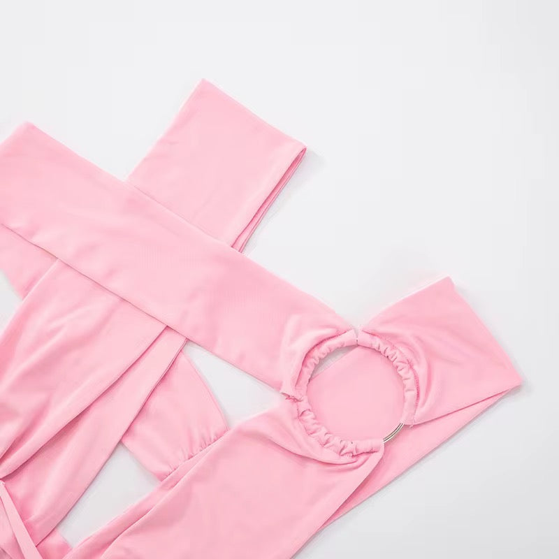 Hot Topic Mini Dress – Pink Cut Out Night Out Mini Dress