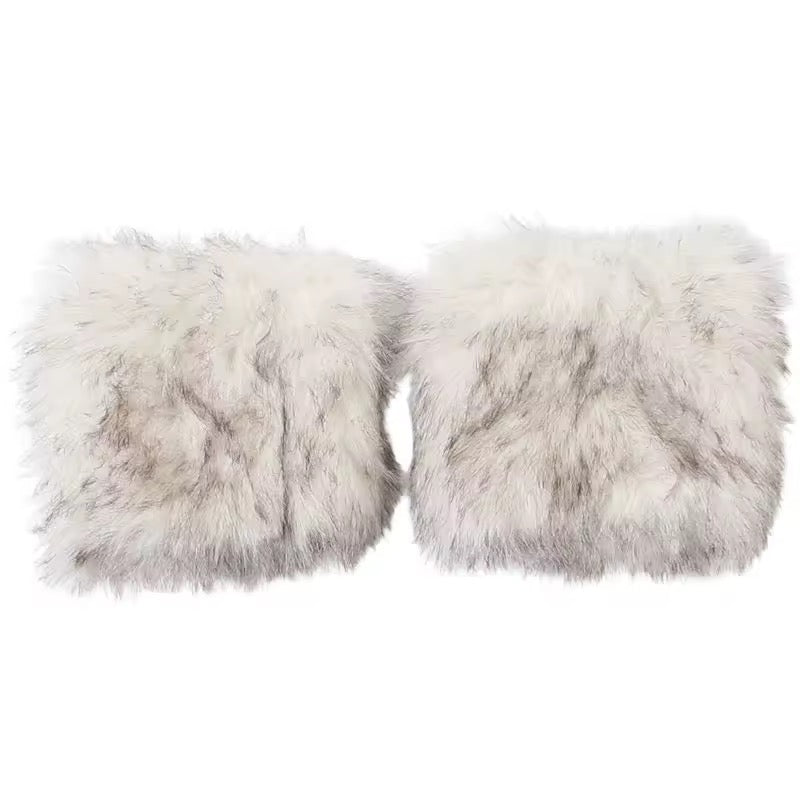 Cuff Me Up Plush Fur Jumpsuit Set