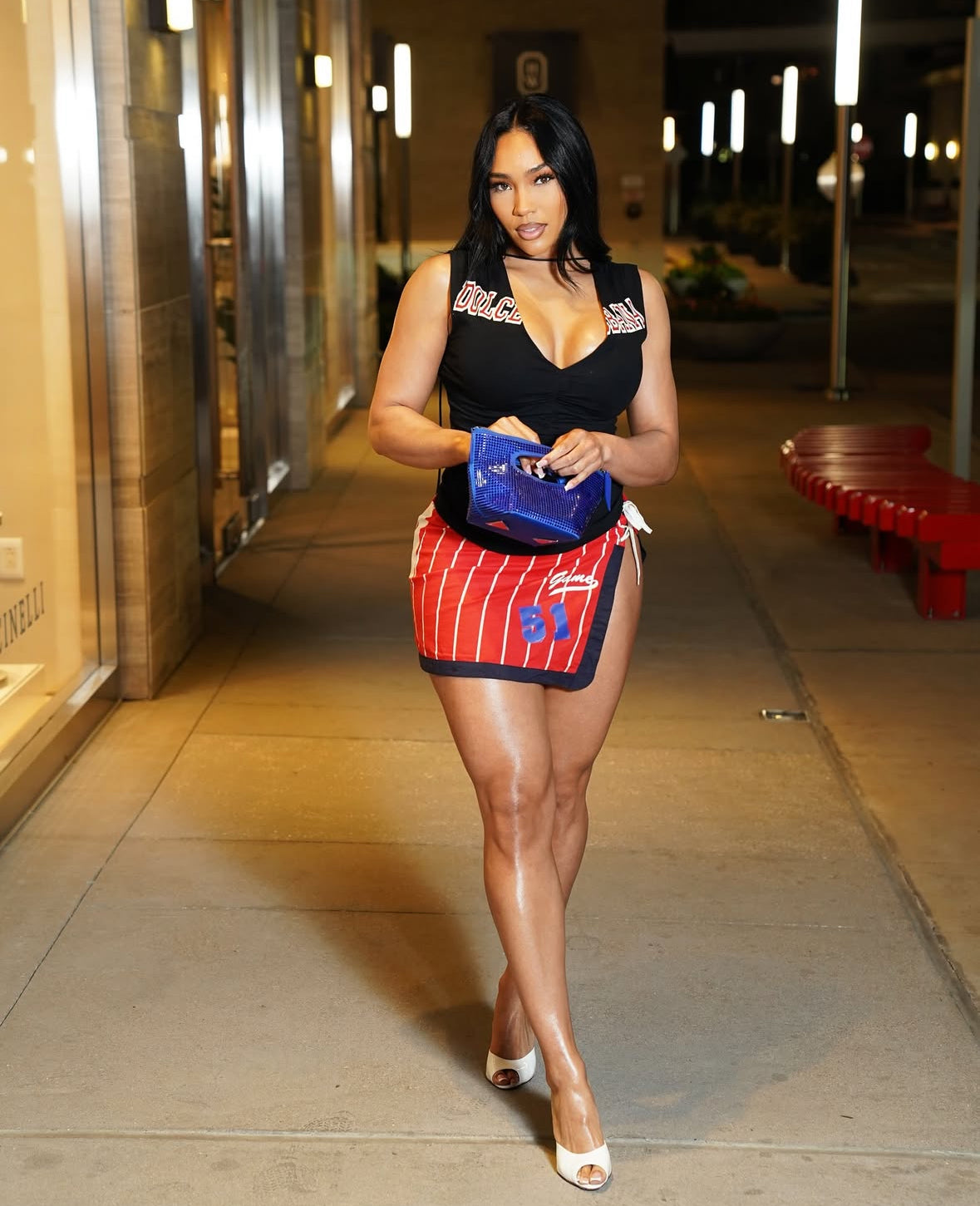 Out of Your League Stripe Skirt Set