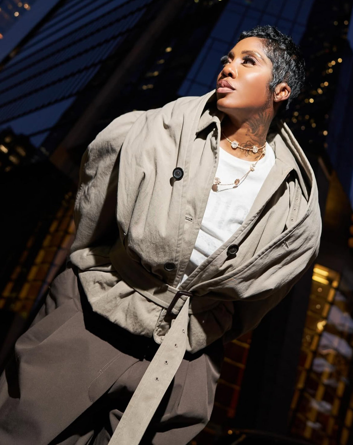 Not Your Ordinary - Crop Hooded Trench Coat ( XXS-6XL )