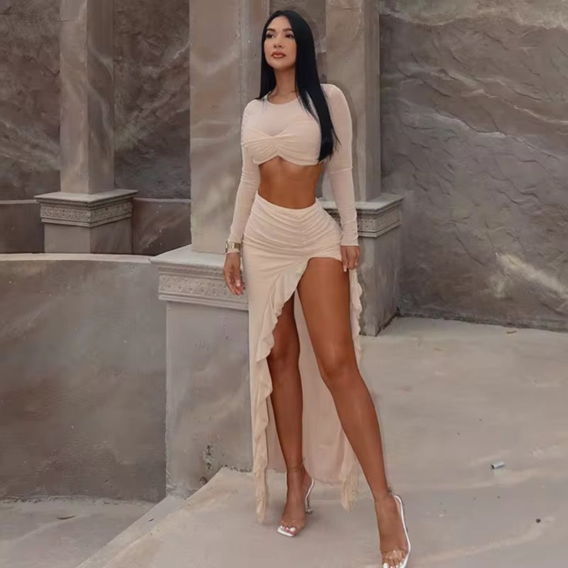 Into My Arms Ruffle Skirt Set