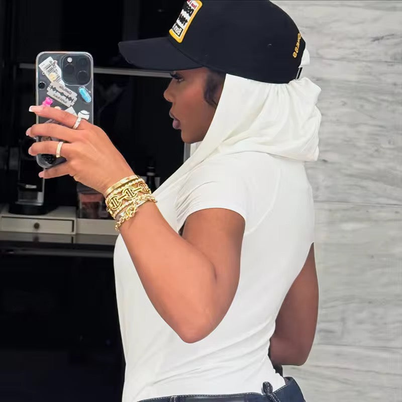 Cut Em Off Hooded Bodysuit