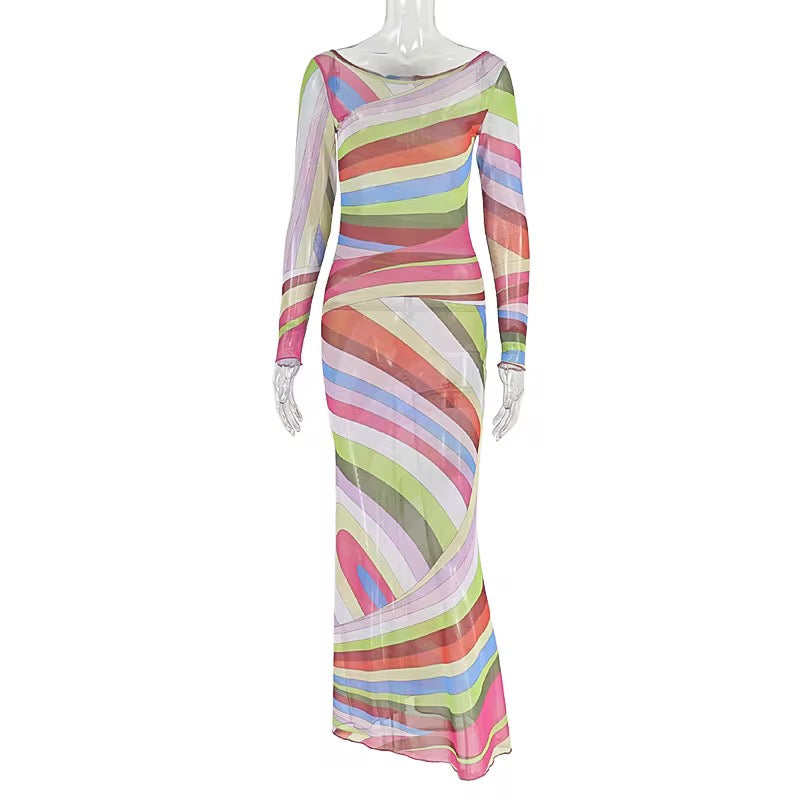 Puccii in Tulum Mesh Cover Up Dress