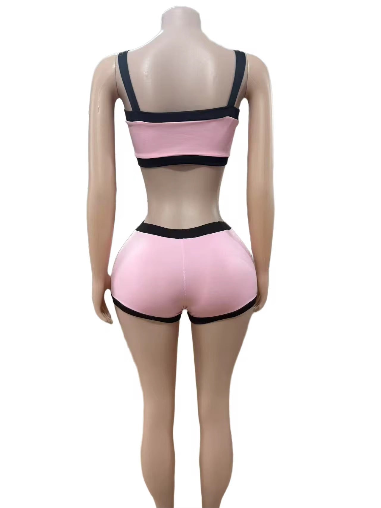 A Little More Pink Mini Shorts Set