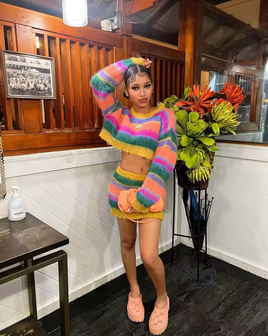 Eye Candy Knitted Skirt Set