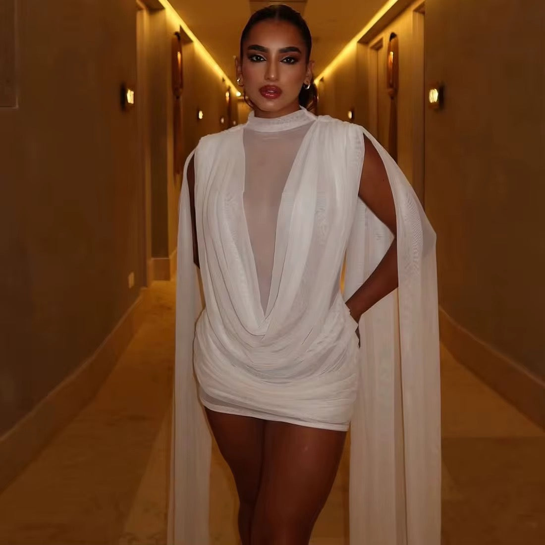 Love Me More Draped Dress