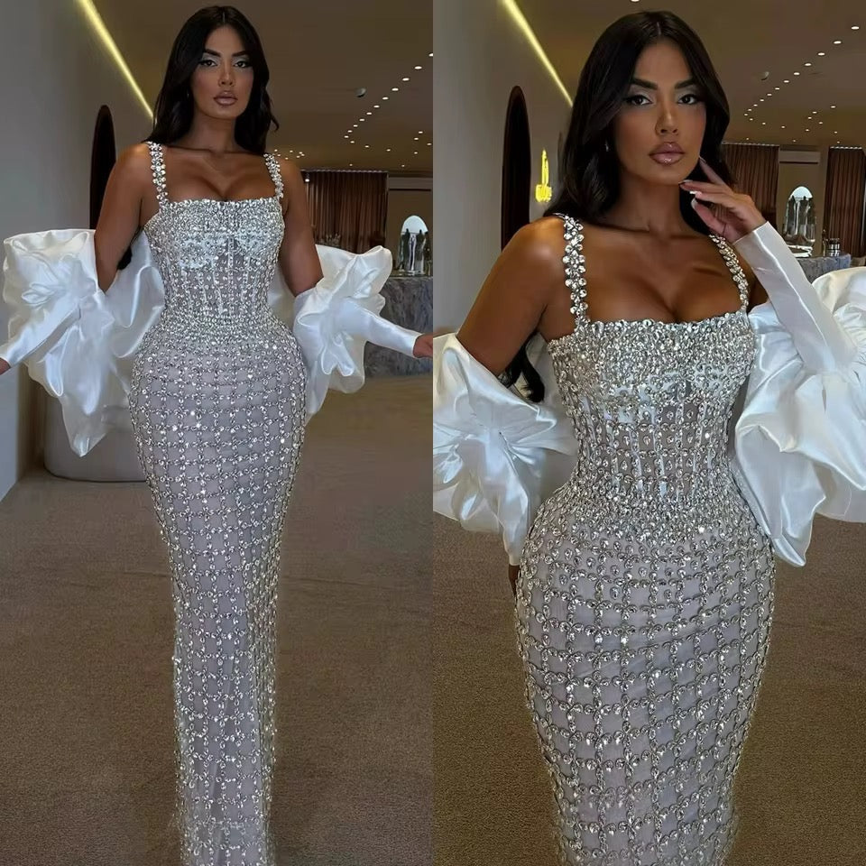 Rendezvous - Rhinestone Gown Dress