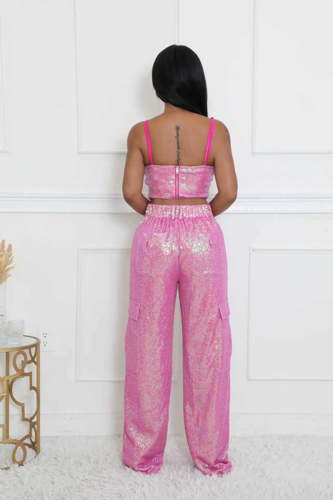 Pink Fridayy Sequin Set