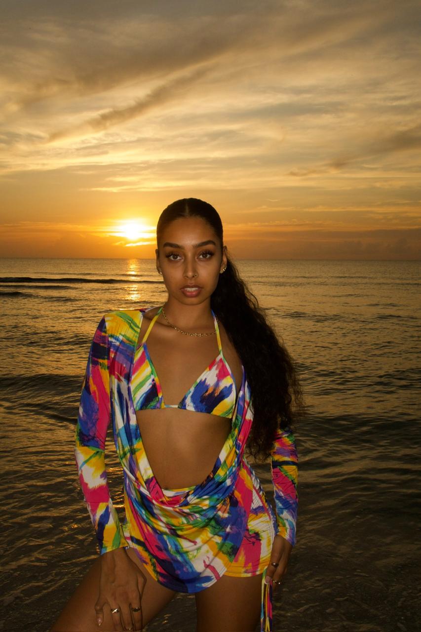 Island Splash Bikini Cover Up Set