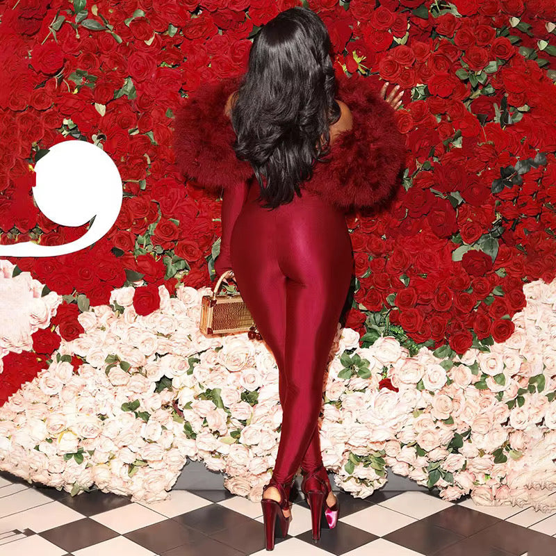 Think You’re Special Plush Fur Bodysuit