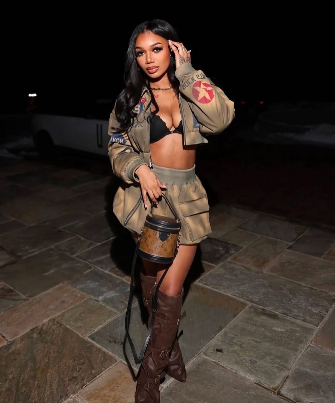 Fast Lane Bubble Skirt Set