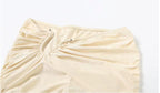 Main Attraction- Beige Twisted Two Piece Pants Set