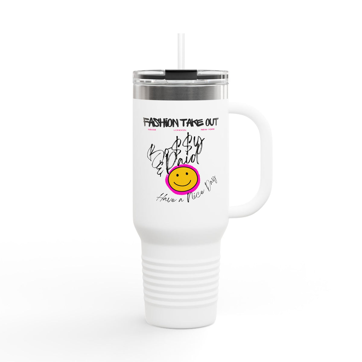 Bo$$y & Paid Smiley Tumbler