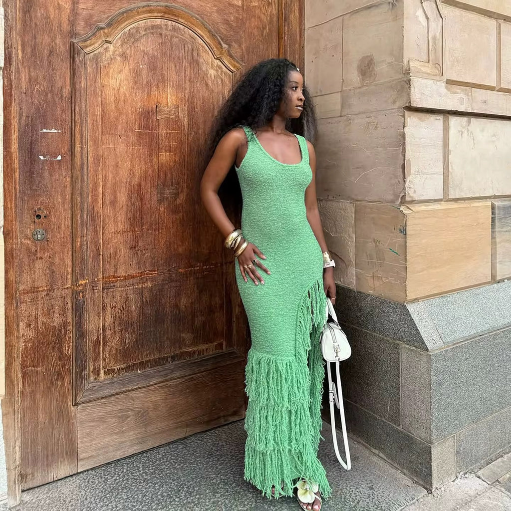 Luv Island Tassel Maxi Dress