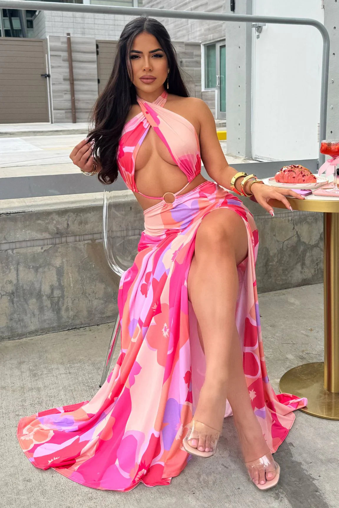 Petals & Prosecco Maxi Dress