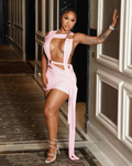 Hot Topic Mini Dress – Pink Cut Out Night Out Mini Dress