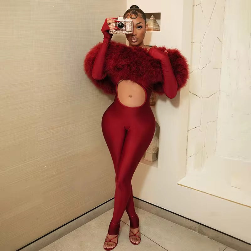 Think You’re Special Plush Fur Bodysuit