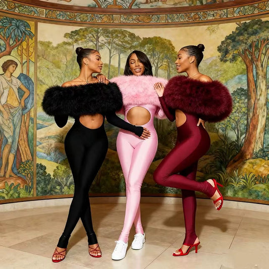 Think You’re Special Plush Fur Bodysuit