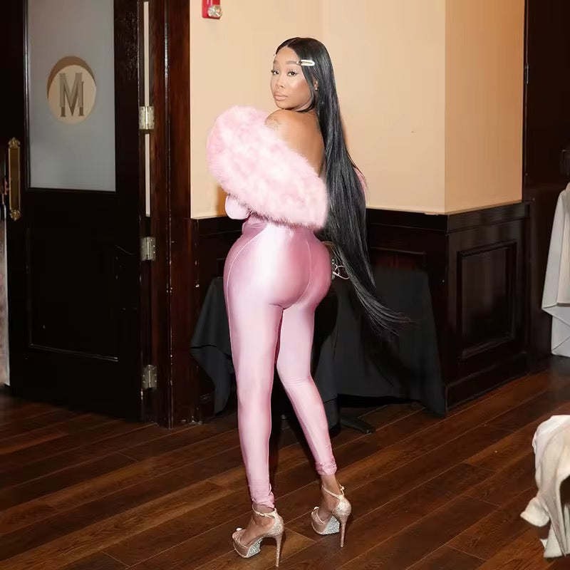 Think You’re Special Plush Fur Bodysuit