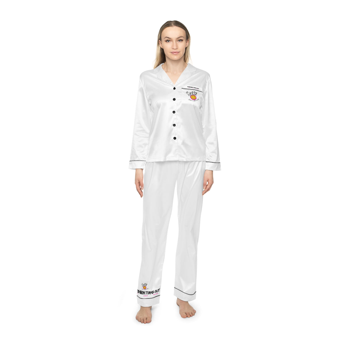 Bo$$y & Paid Satin Pajamas Set