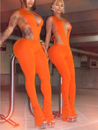 He Loves Us Both Plunge Bodysuit Set