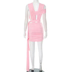 Hot Topic Mini Dress – Pink Cut Out Night Out Mini Dress