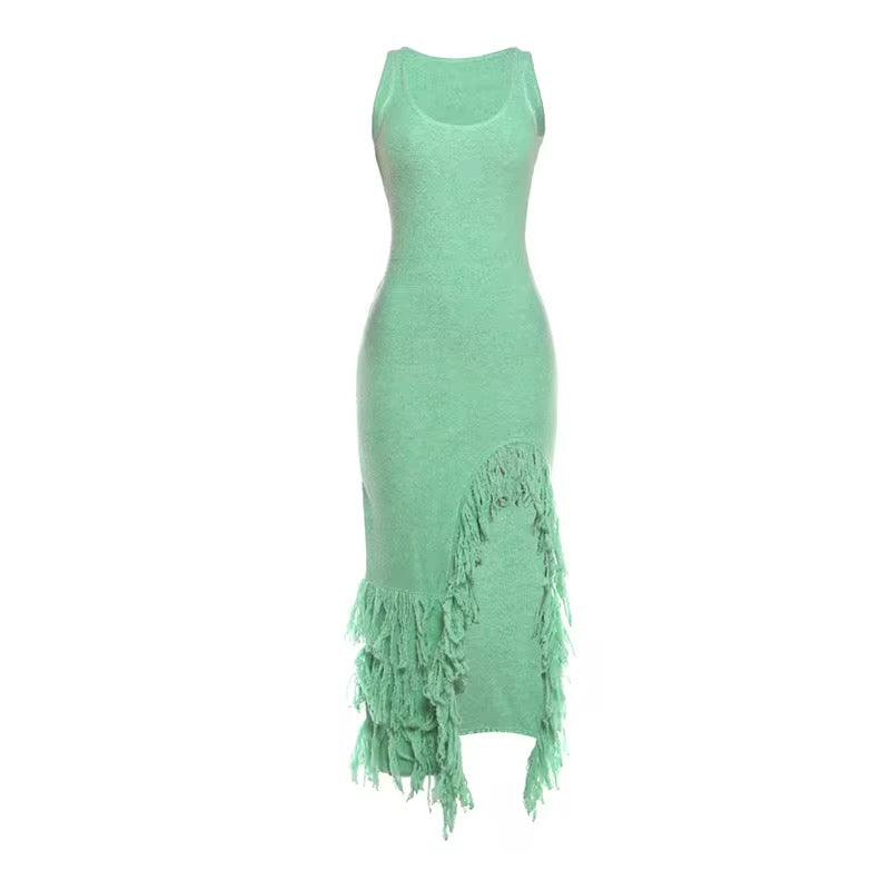 Luv Island Tassel Maxi Dress
