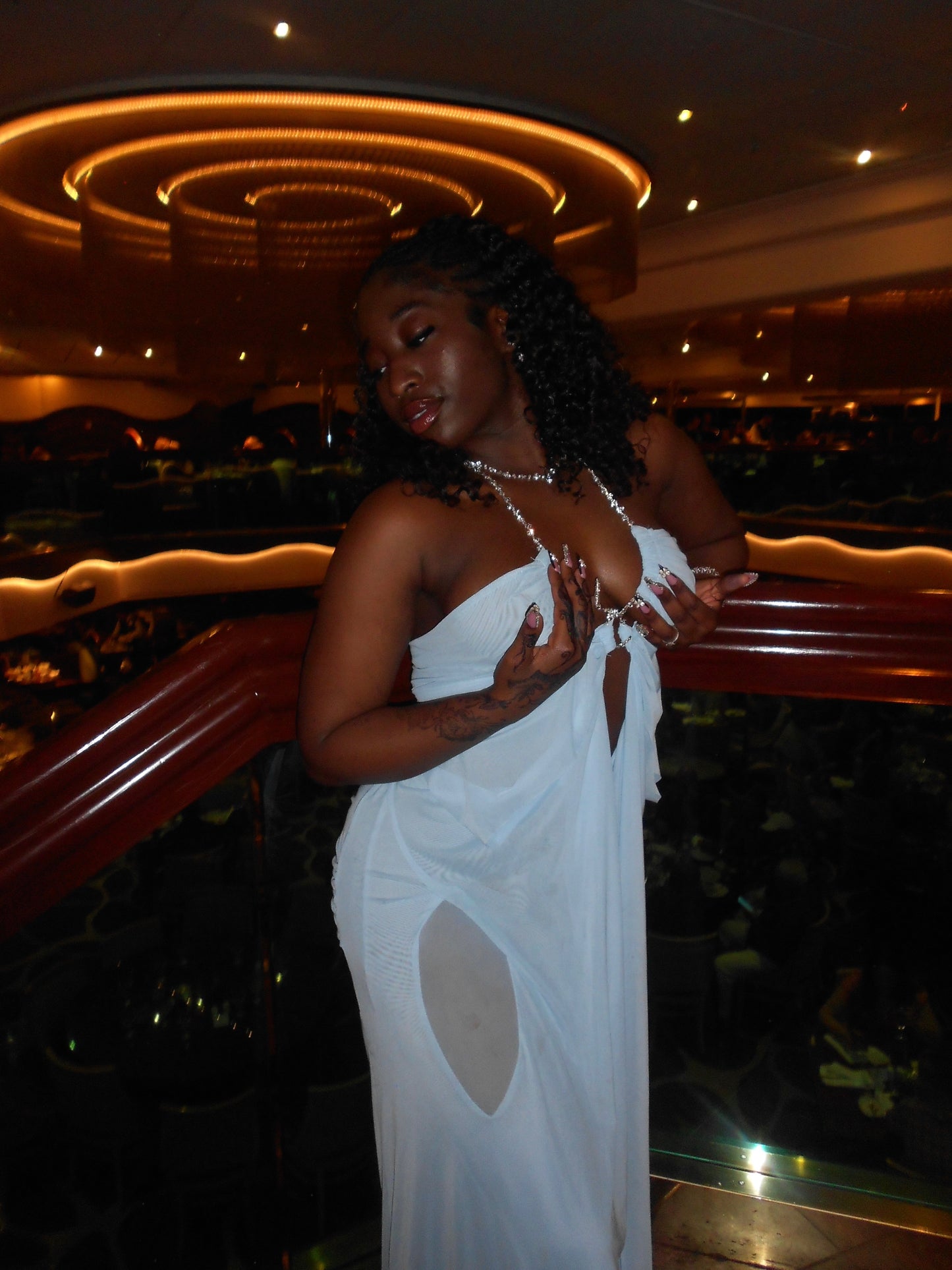 Can’t Be Alone Tonight Bling Maxi Dress