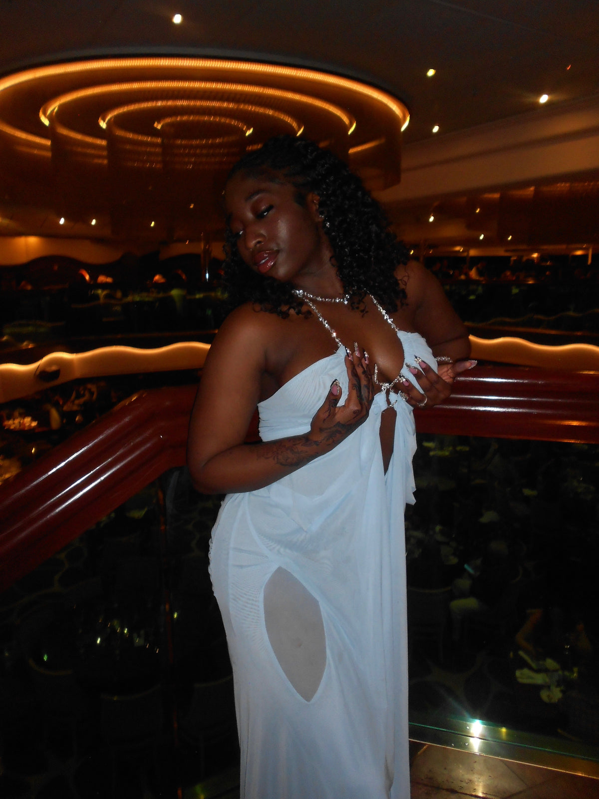 Can’t Be Alone Tonight Bling Maxi Dress