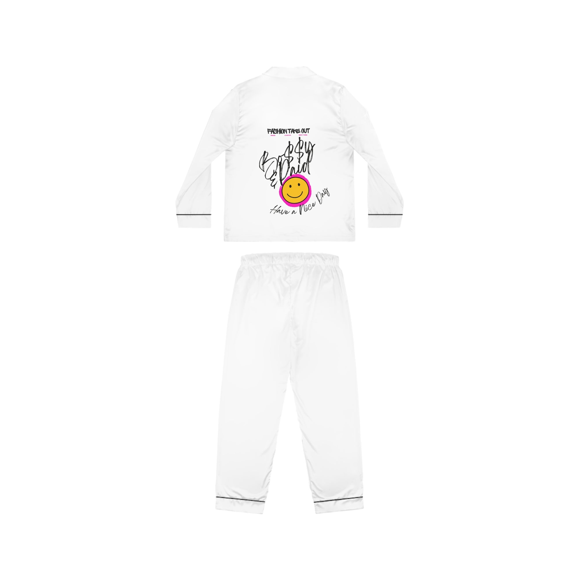 Bo$$y & Paid Satin Pajamas Set