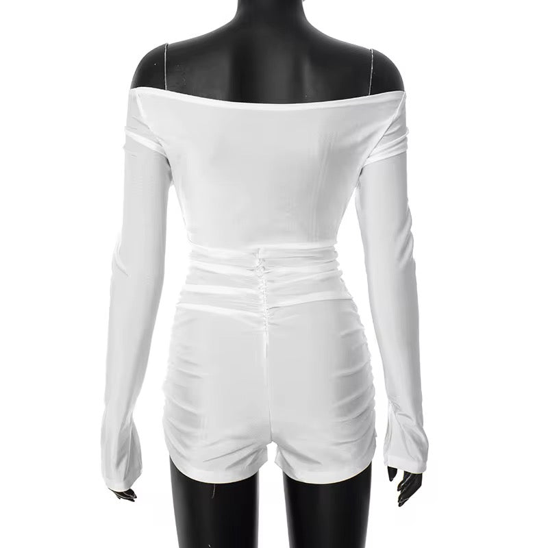 Can’t Do It Like Me Pleated Shorts Jumpsuit