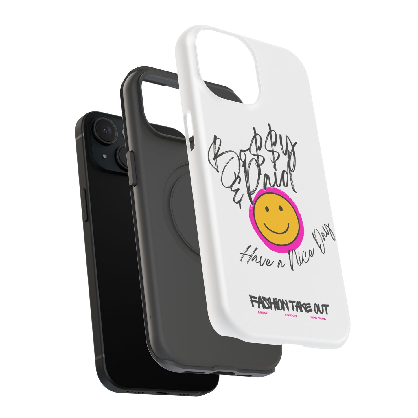 Bo$$y & Paid Smiley Phone Case