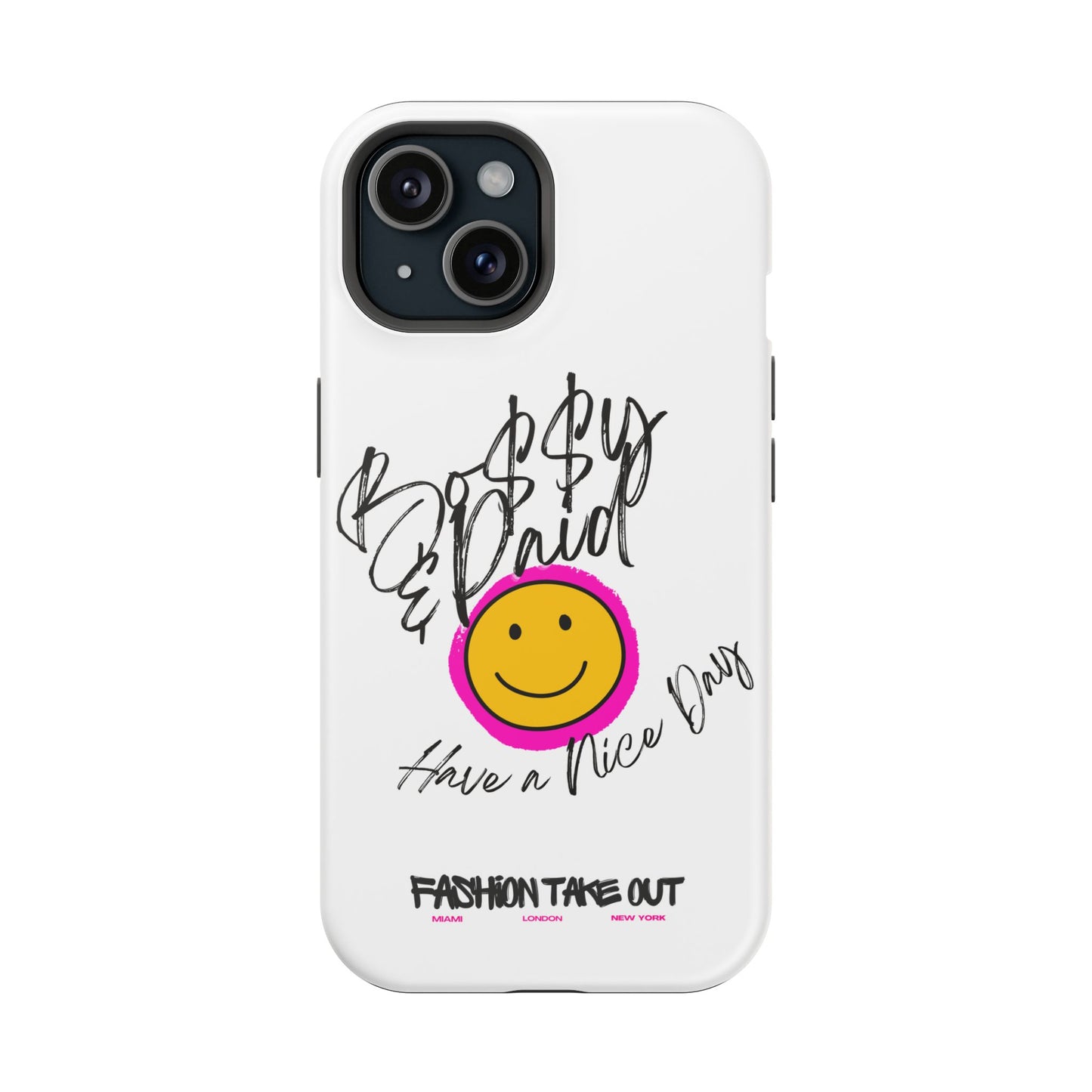 Bo$$y & Paid Smiley Phone Case