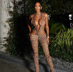 He Loves Us Both Plunge Bodysuit Set