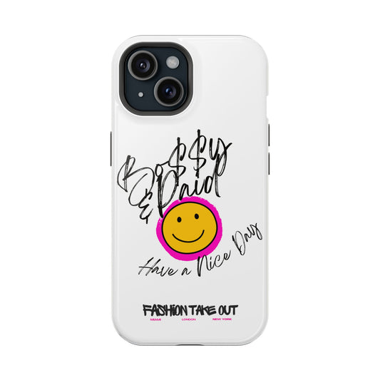 Bo$$y & Paid Smiley Phone Case