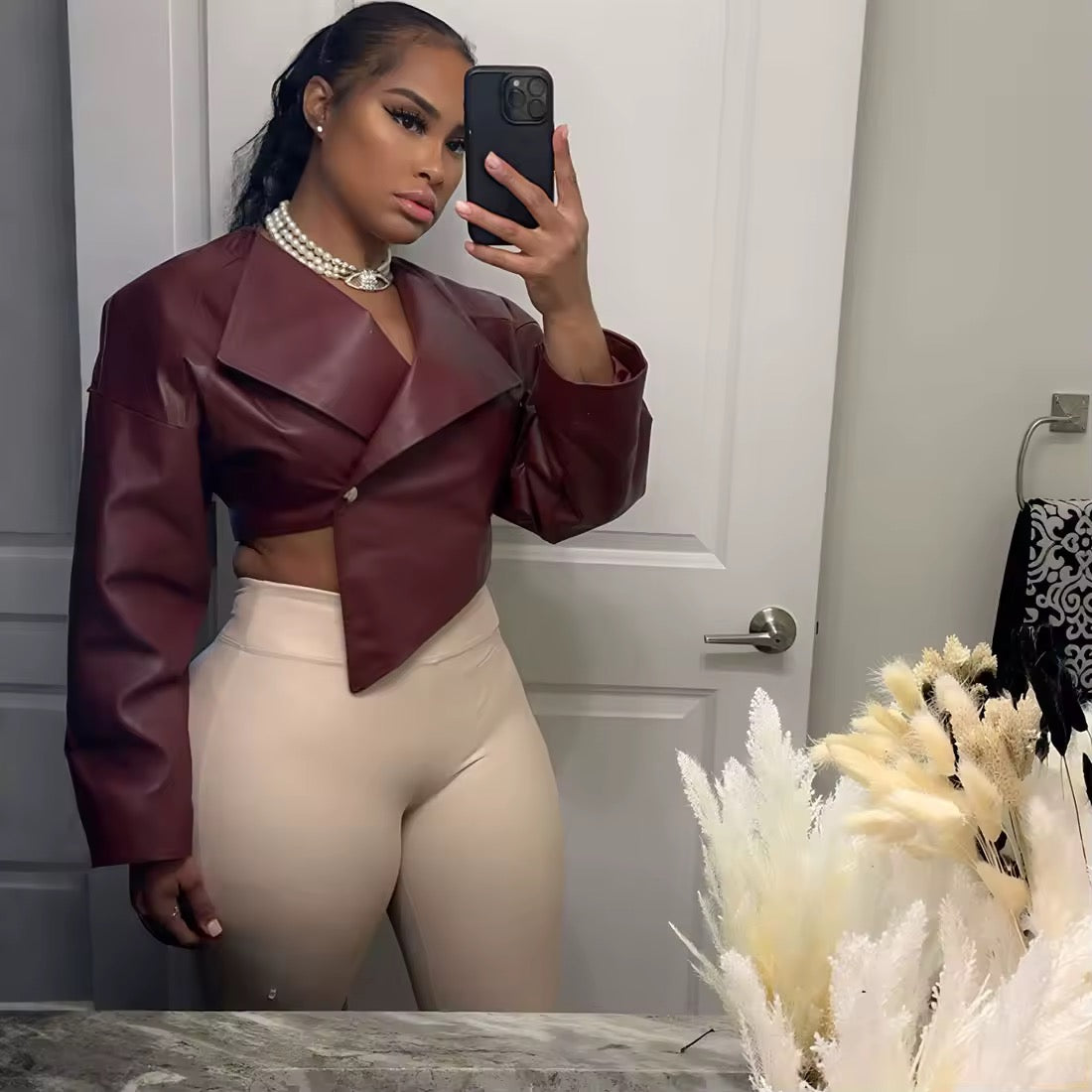 That Mode Irregular Crop Jacket