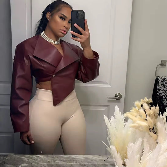 That Mode Irregular Crop Jacket