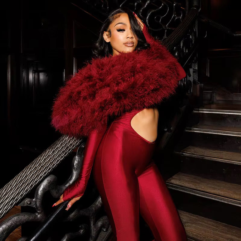 Think You’re Special Plush Fur Bodysuit