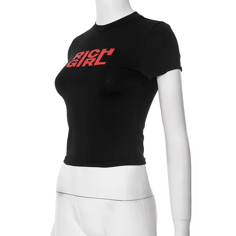 Rich Girl Dreams Crop Tee