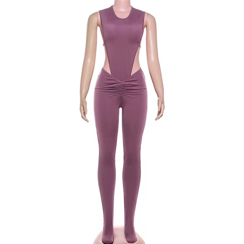 Won’t Let Go Mauve Bodysuit Set